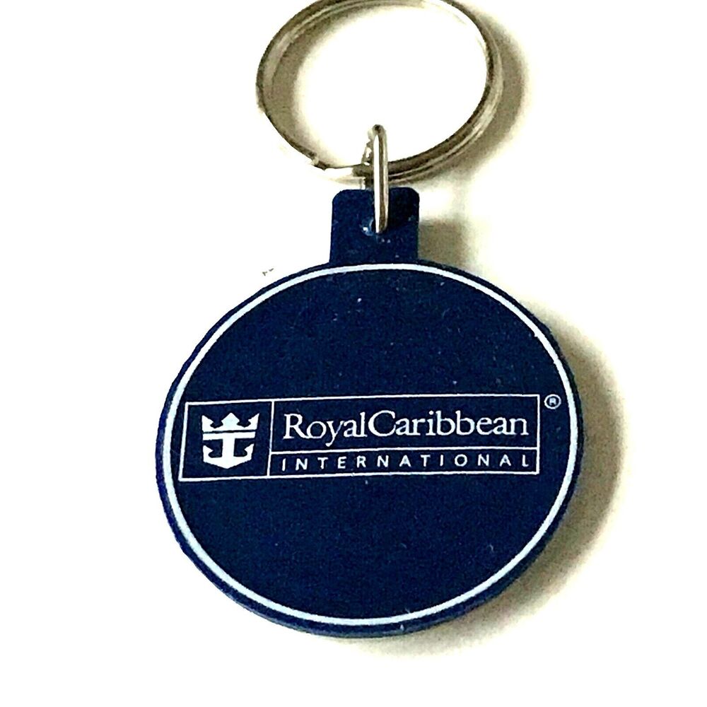 Vtg ROYAL CARIBBEAN Int'l Cruise Ship Line Spa VITALITY Keychain Souvenir RCCL